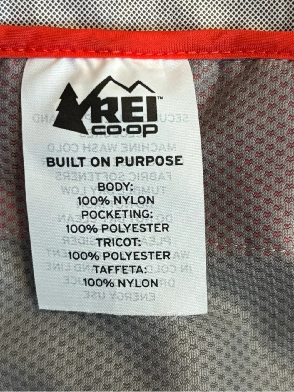 REI Co-op Rainier Peak 2.5L Rain Jacket Coral Red Hooded Waterproof Women’s 3X - Picture 14 of 16